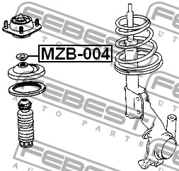 Rolling Bearing, suspension strut support mount