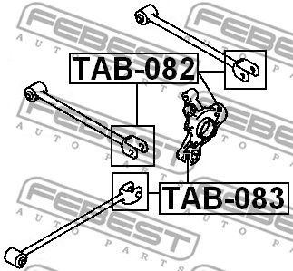 Mounting, control/trailing arm