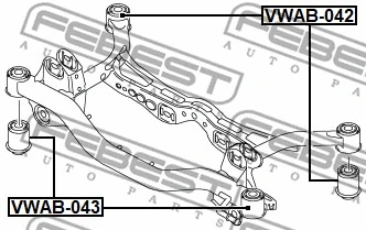 Bushing, axle beam