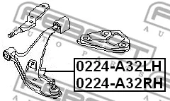 Control/Trailing Arm, wheel suspension