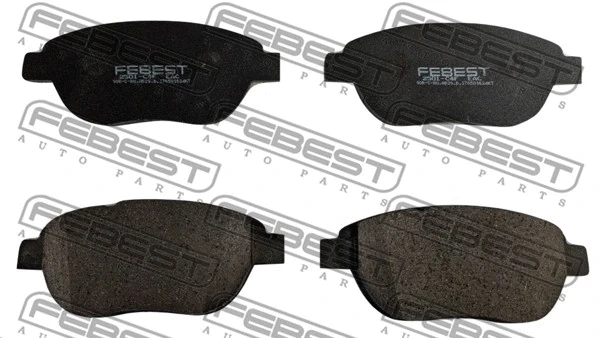 Brake Pad Set, disc brake (2501-C4F)