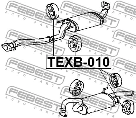 Holder, exhaust pipe