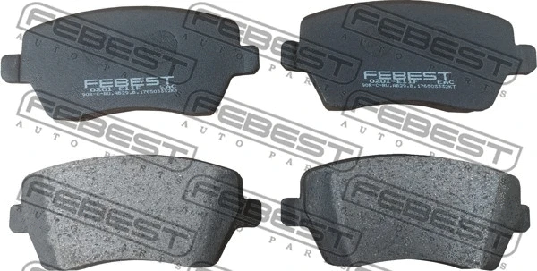 Brake Pad Set, disc brake (0201-E11F)