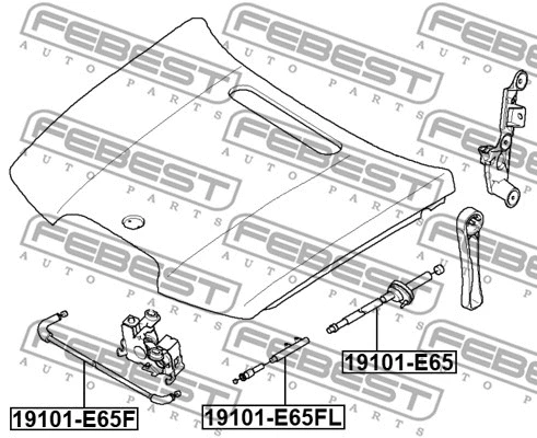 Bonnet Cable (19101-E65F)