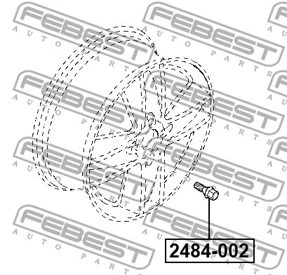 Wheel Stud (2485B-002)