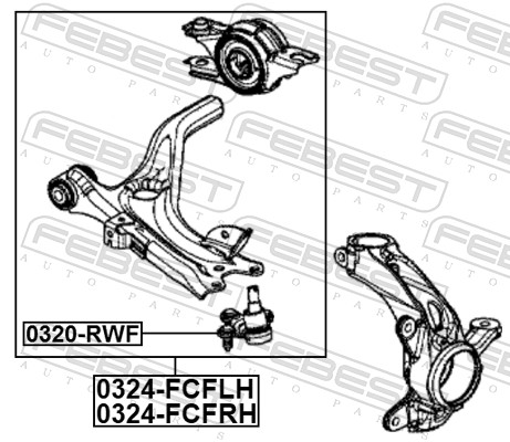 Control/Trailing Arm, wheel suspension