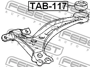 Mounting, control/trailing arm