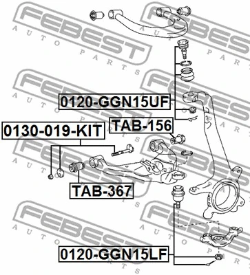 Mounting, control/trailing arm