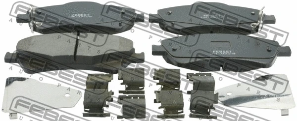 Brake Pad Set, disc brake (0101-ADT270F)