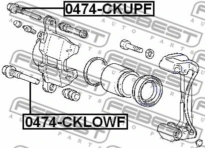 Guide Bolt, brake caliper