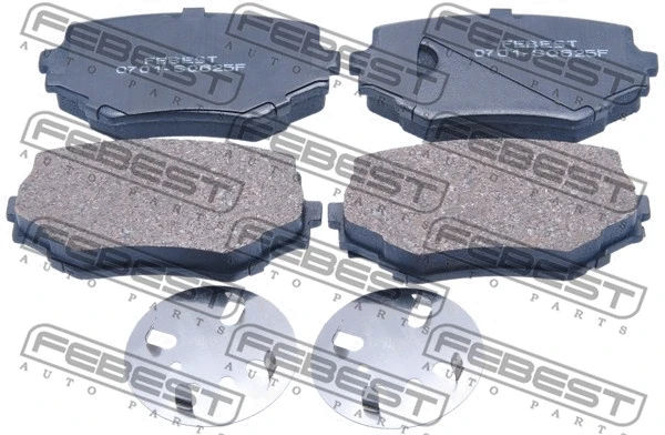 Brake Pad Set, disc brake (0701-SQ625F)