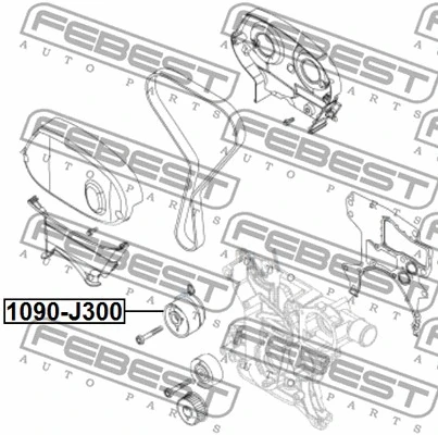 Tensioner, timing belt