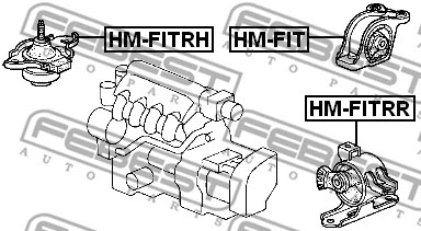 Mounting, engine