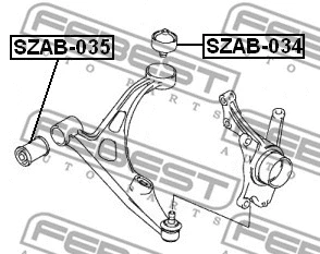 Mounting, control/trailing arm