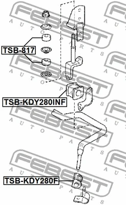 Mounting, stabiliser bar