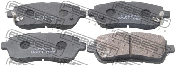 Brake Pad Set, disc brake (0501-DEF)