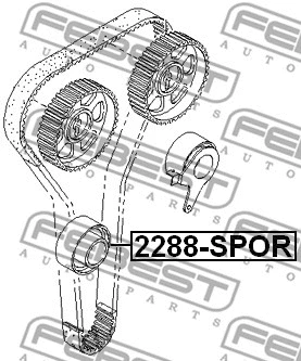 Deflection/Guide Pulley, timing belt