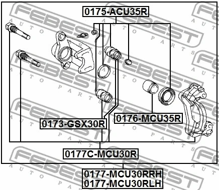 Piston, brake caliper