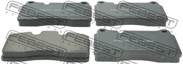 Brake Pad Set, disc brake (2901-RRIIIF)