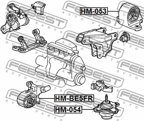 Mounting, engine