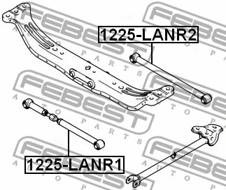 Control/Trailing Arm, wheel suspension