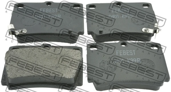 Brake Pad Set, disc brake (0401-K99R)