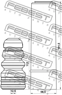 Dust Cover Kit, shock absorber