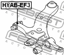 Mounting, control/trailing arm