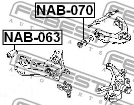 Mounting, control/trailing arm