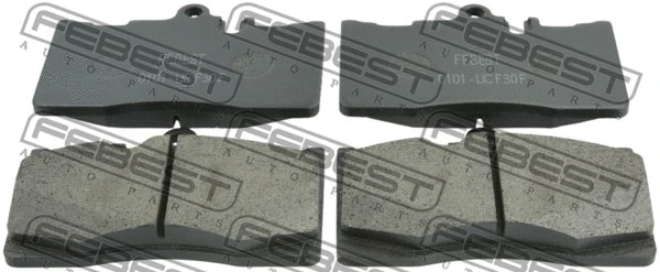 Brake Pad Set, disc brake (0101-UCF30F)