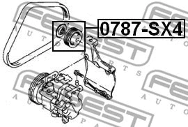 Tensioner Pulley, V-ribbed belt