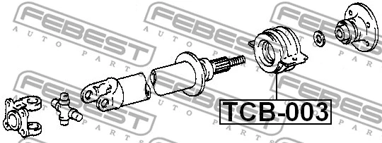 Bearing, propshaft centre bearing