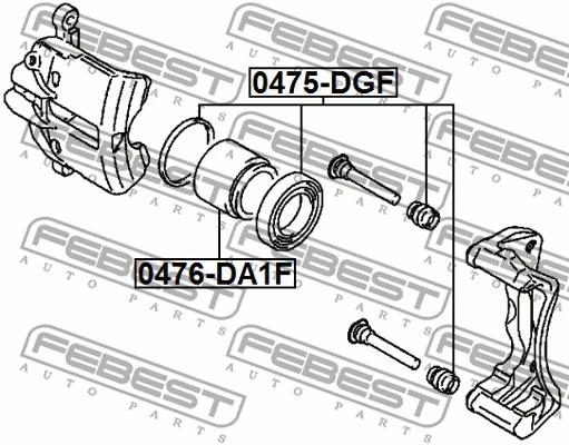 Piston, brake caliper