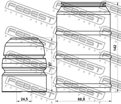 Dust Cover Kit, shock absorber