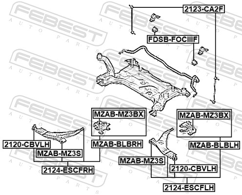 Control/Trailing Arm, wheel suspension