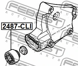 Tensioner Pulley, V-ribbed belt