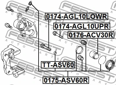 Repair Kit, brake caliper