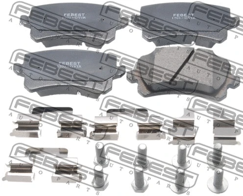 Brake Pad Set, disc brake (1701-GVIR)