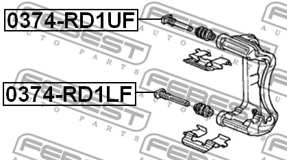 Guide Bolt, brake caliper