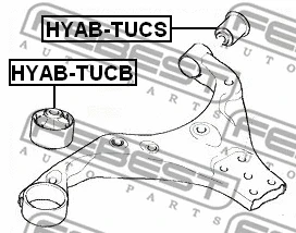 Mounting, control/trailing arm