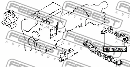 Mounting, engine (NM-NP300R)
