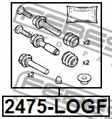 Guide Sleeve Kit, brake caliper