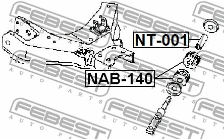 Mounting, control/trailing arm