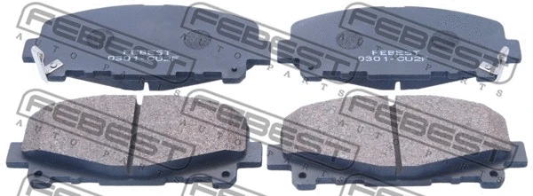 Brake Pad Set, disc brake (0301-CU2F)