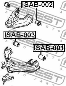 Mounting, control/trailing arm