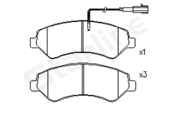 Brake Pad Set, disc brake (BD S846P)