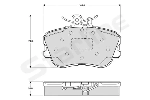 Brake Pad Set, disc brake (BD S818P)