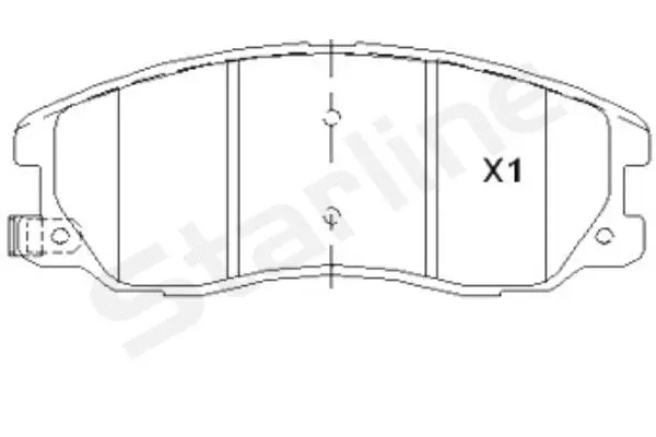 Brake Pad Set, disc brake (BD S852P)