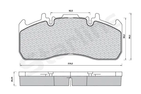 Brake Pad Set, disc brake (BD T023)