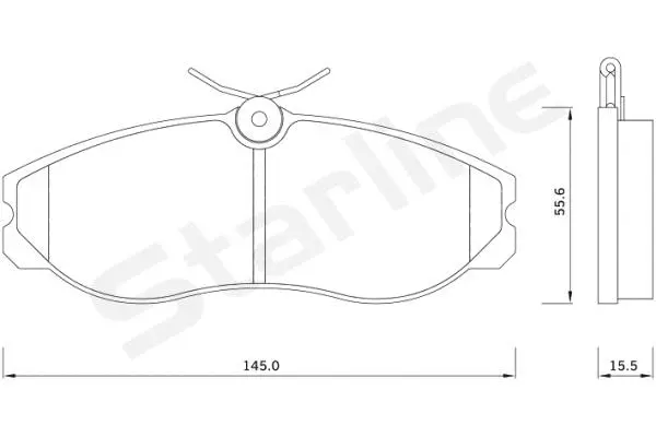 Brake Pad Set, disc brake (BD S257)